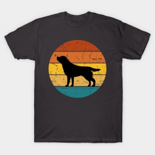 Retro Sunset Dog T-Shirt